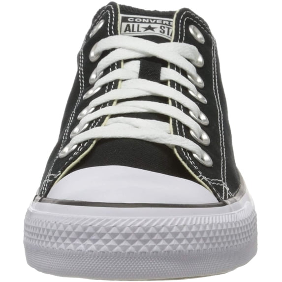 Converse; Unisex Chuck Taylor All Star Low Top Canvas Sneakers, Black, 10 Men/12 Women