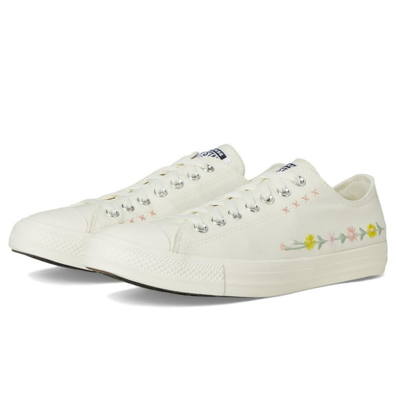 Converse Unisex Chuck Taylor All Star Low Top Sneaker, Egret/Foothill Green, 7 US Men