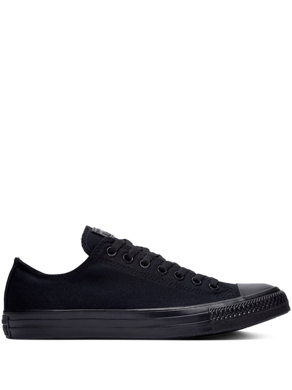 Chuck Taylor All Star Canvas Low Top Sneaker, Black Monochrome ,5.5 mens_us/7.5 womens_us