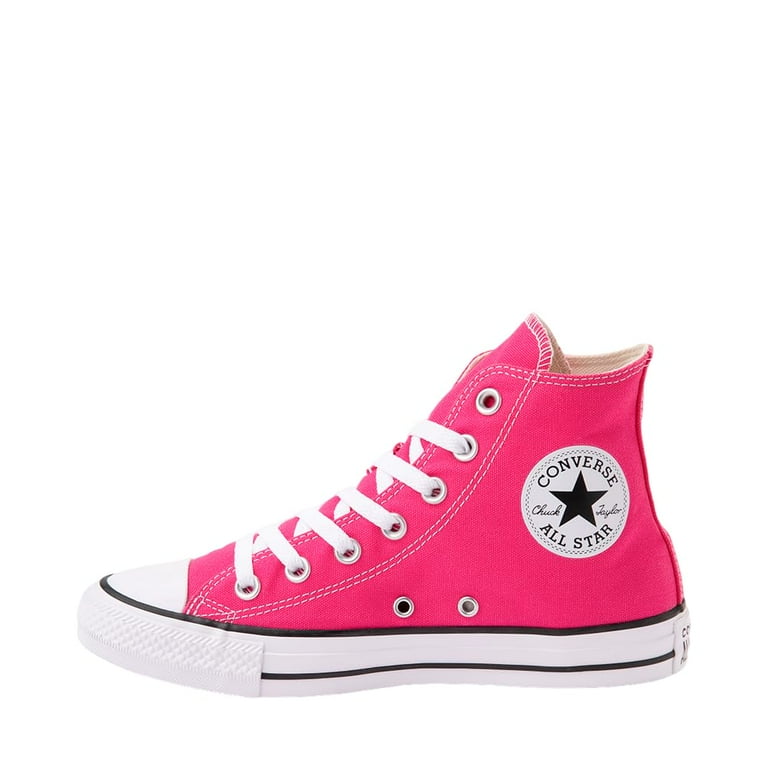 Converse Unisex Chuck Taylor All Star Seasonal Colour High Top Sneakers Chaos Fuchsia Size 4.5