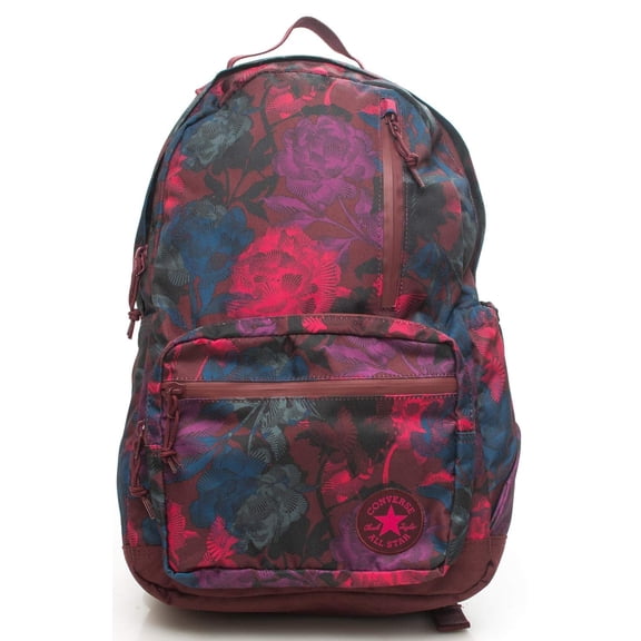 Converse Unisex Graphic Print Go Backpack (Burgundy/Magenta)