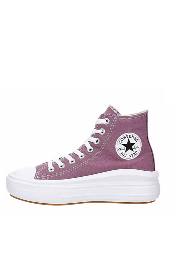 Unisex Move High Canvas Sneaker - Lace up Closure Style - Dreamy Dahlia/White/Black 10