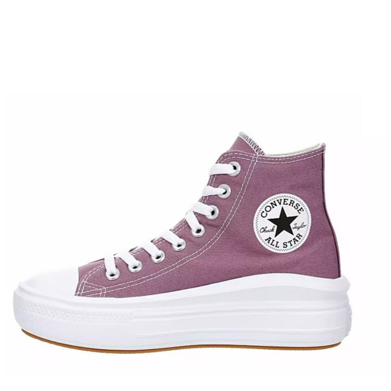 Converse Unisex Move High Canvas Sneaker Lace up Closure Style Dreamy Dahlia White Black 9