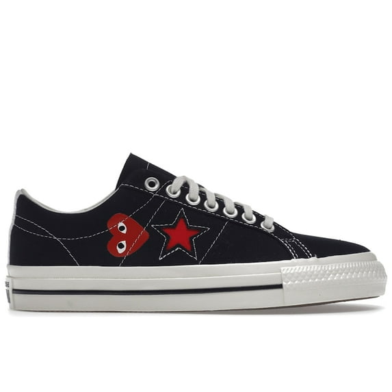 Converse Unisex One Star Ox Comme des Garcons PLAY Black Shoes, from StockX