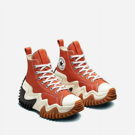 Converse Unisex Platform Running Shoes, Round toe Bold Mandarin Orange, Men's Sizing