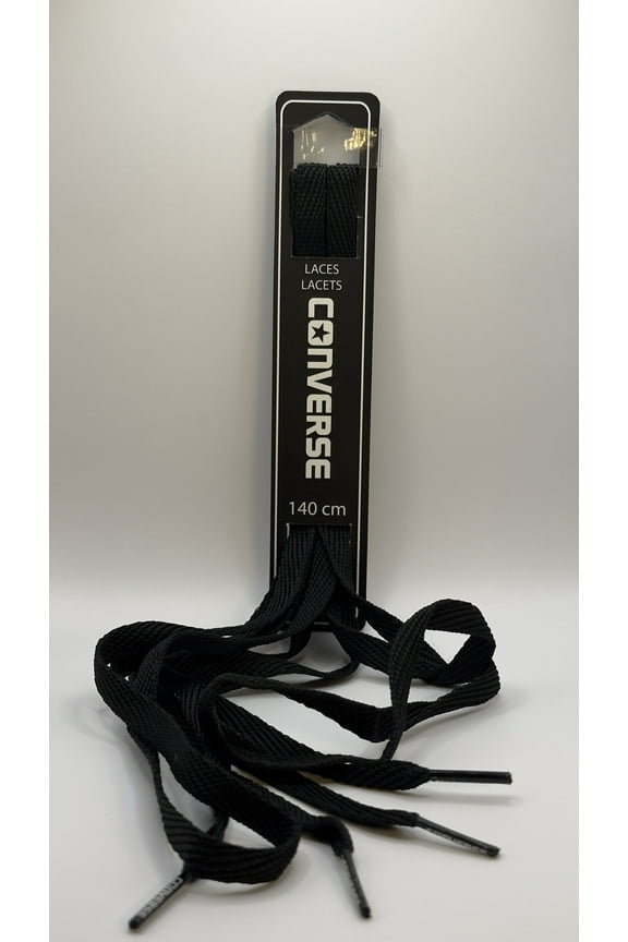 Unisex Replacement Cord Shoe Laces Flat Style Shoelaces (Black, 54)