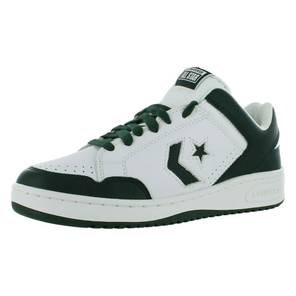 Converse Weapon Ox Unisex Shoes Size 10, Color: White/Deep Emerald/White