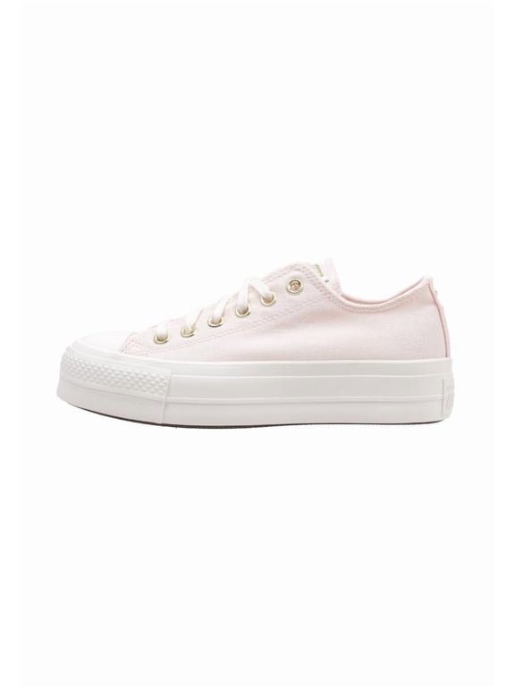 Women's Chuck Taylor All Star Low-Top Lift Platform Sneaker, Pale Petal/Egret/Gold, 9.5
