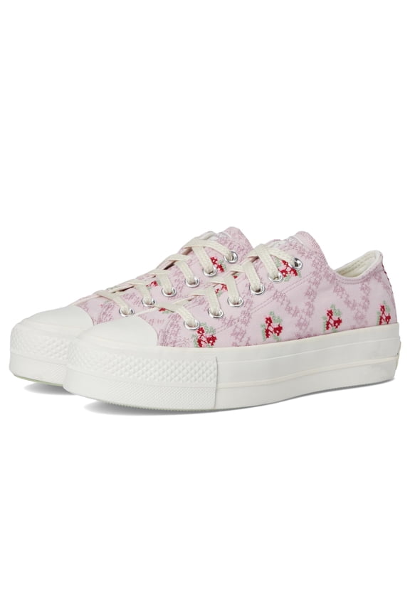 Women's Chuck Taylor All Star Low-Top Lift Platform Sneaker, Summit Pink/Vintage White/Egret, 10