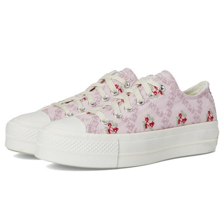 Converse Women's Chuck Taylor All Star Low-Top Lift Platform Sneaker, Summit Pink/Vintage White/Egret, 8