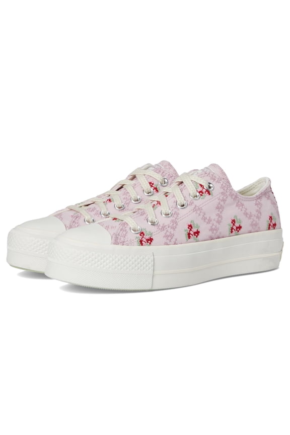 Women's Chuck Taylor All Star Low-Top Lift Platform Sneaker, Summit Pink/Vintage White/Egret, 8