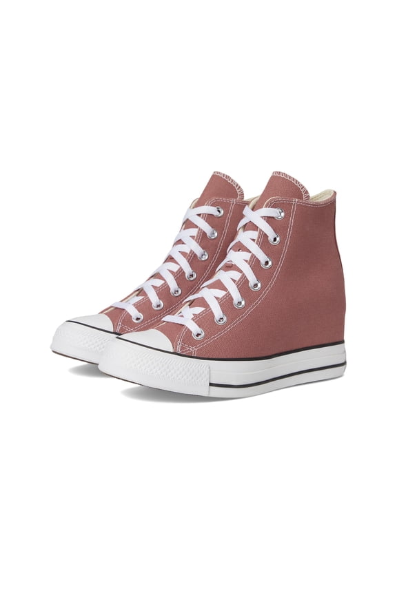 Women's Chuck Taylor All Star Wedge Sneaker, Light Saddle/White/Black, 10