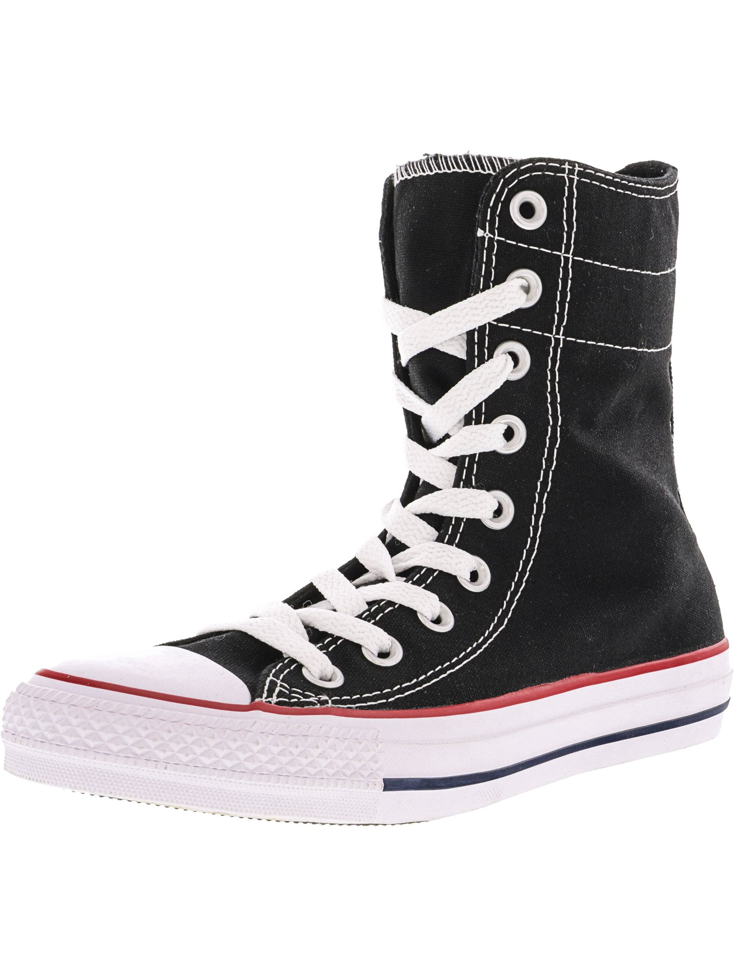 Converse Ctas Sneaker HI Top 166607C Black White sneaker Chuck TaylorCanvas Shoe 51 Converse Chuck Taylor All Star High Nubuck Black Shoes  main image 2