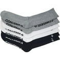 thumbnail image 1 of Converse Women's Half Cushion Crew Socks 3-Pack Size 4-10(White/Black/Light Grey), 1 of 4