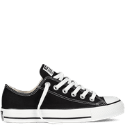 CONVERSE Women's Shoes Canvas Upper Fashion Sneakers Black, White