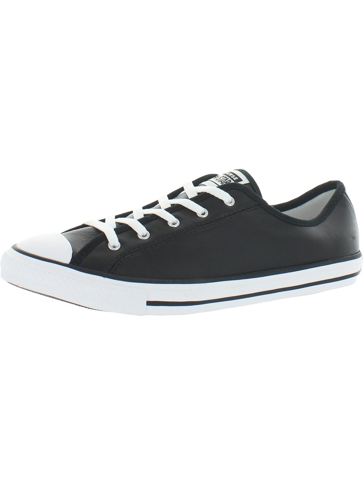 Converse Womens CTAS Dainty GS Ox Leather Casual Sneakers Black 9.5 Medium B M Walmart