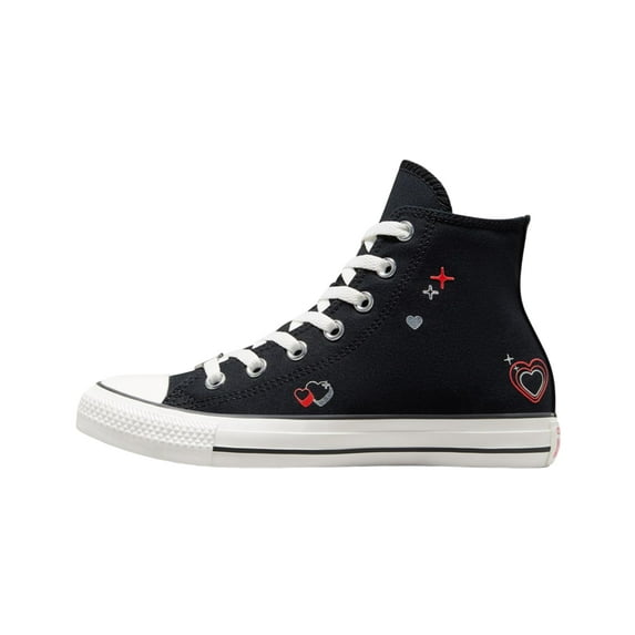 Converse Womens' Chuck Taylor All Star Hi Top Sneakers, Black/Vintage White/Fever Dream, Size 5.5