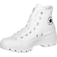 thumbnail image 1 of Converse Womens High Top Platform Sneaker, White/Black, Size 7, 1 of 3