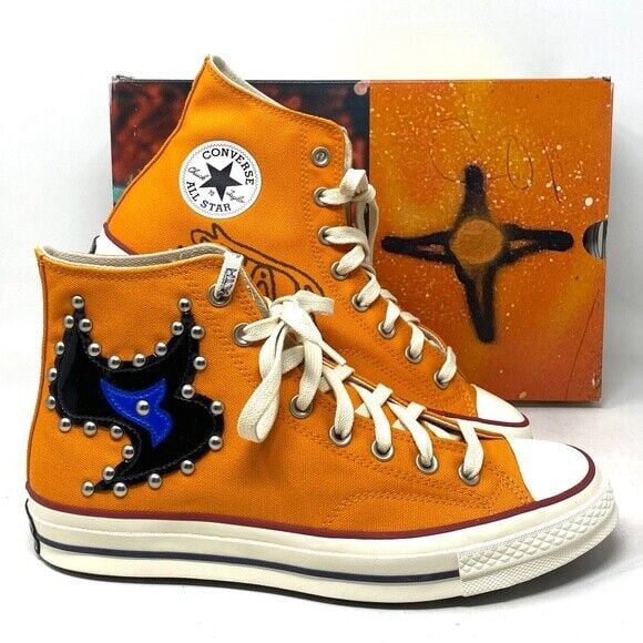 Orange chucks hot sale