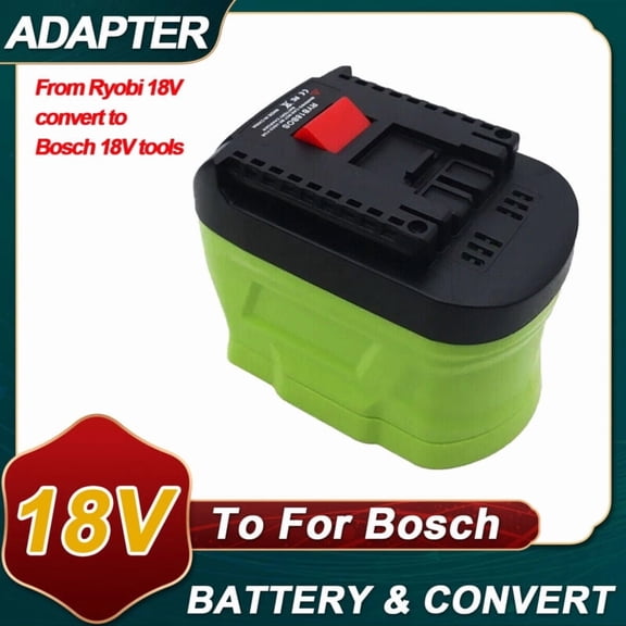 Conversion Adapter for Ryobi 18V Lithium Ion Batteries P103 P108 for Bos*ch 18V Lithium Ion Power Tool Batteries