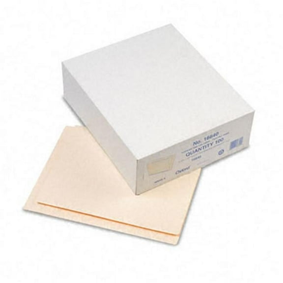 Conversion Folders- Straight Cut- Top Tab- Letter- Manila- 100/Box