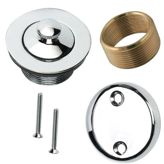 Conversion Kit Bathtub Tub Drain Assembly, All Brass Construction (Chrome)