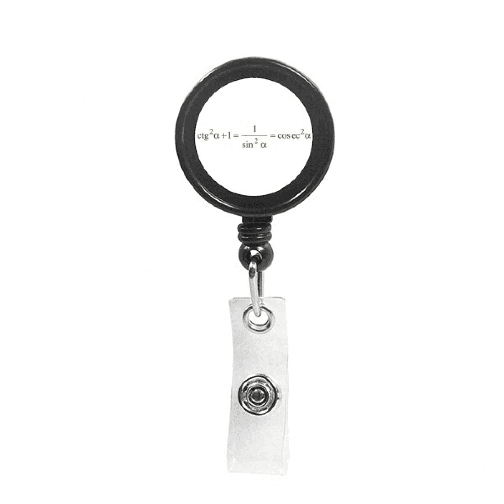 Conversion Mathematical Formula Expressions Calculations Retractable Keychain Badge Holder ID Badge