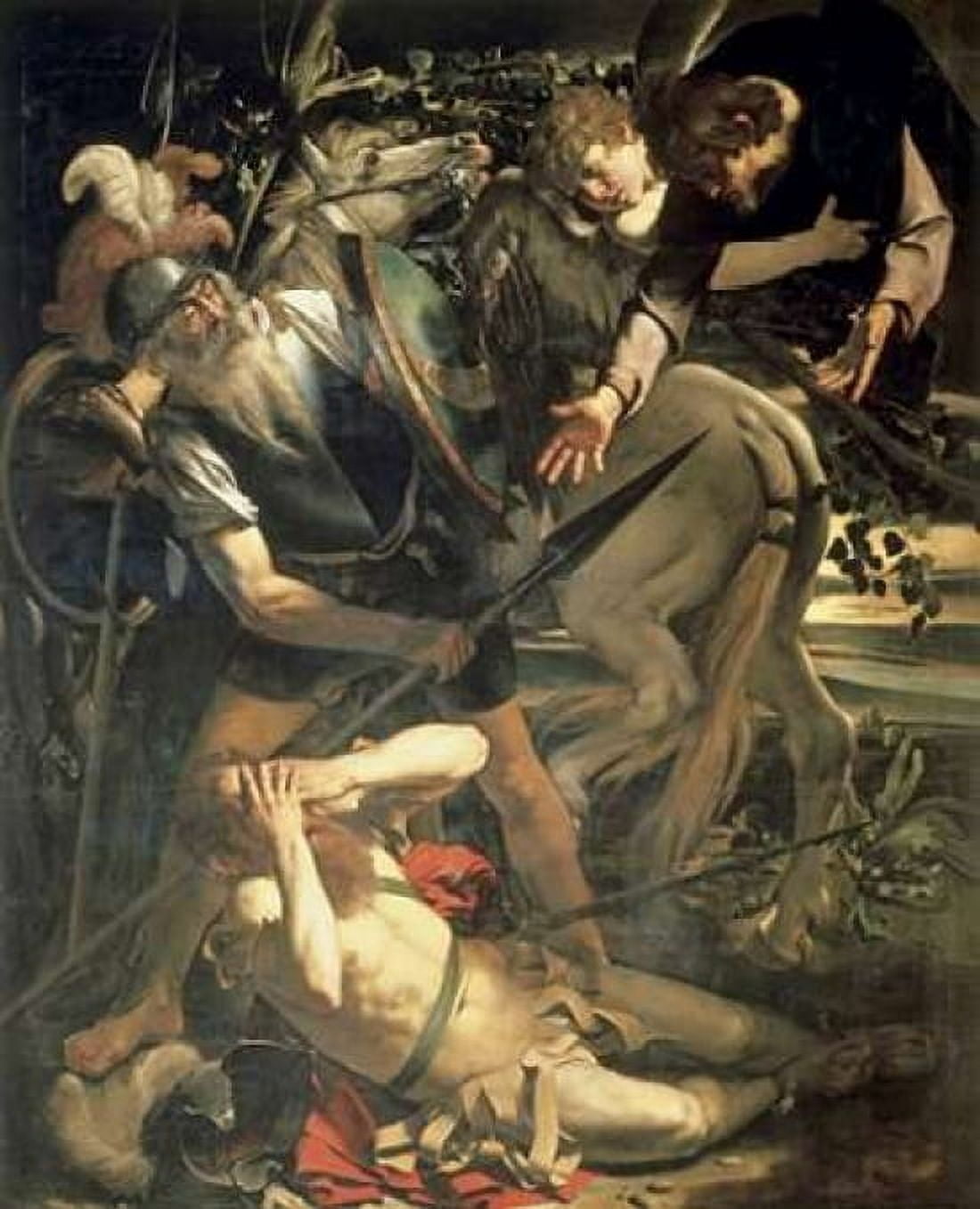 Conversion of St Paul Canvas Art - Caravaggio (20 x 24)