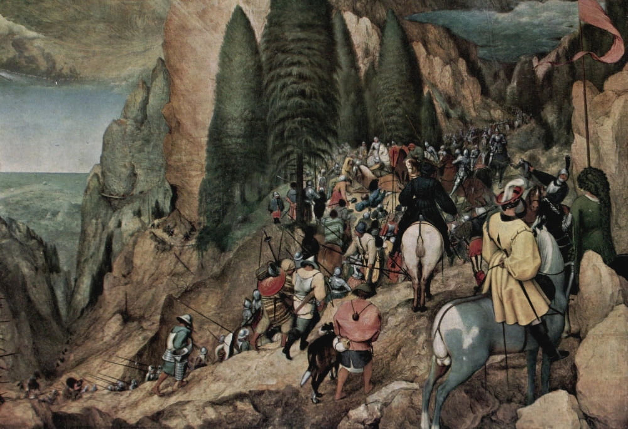Conversion of St Paul Canvas Art - Pieter Bruegel (24 x 36)