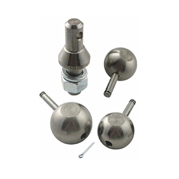 Convert-A-Ball 904B Nickel-Plated Shank with 2 Balls - 1"