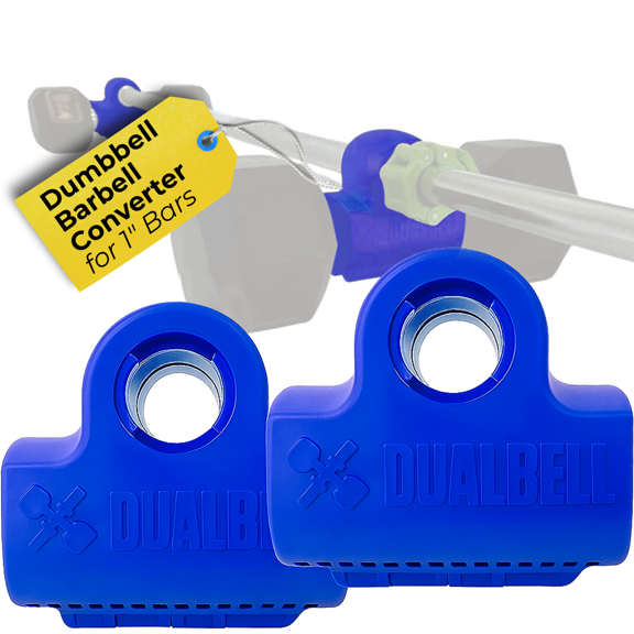 Convert Dumbbells to barbell- Dualbell Pair (BL) Adapters, home gym clips