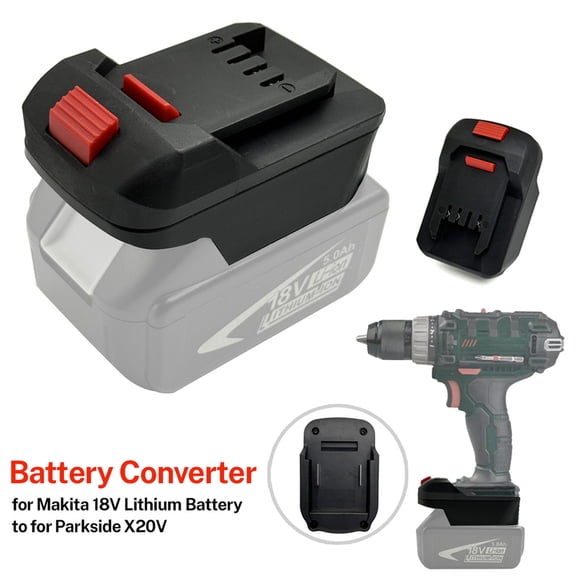 Converter Adapter for Ma*kita 18V Li-ion Battery to converts to Lidl Park*side X20V Li-ion battery adapter power tool accessories