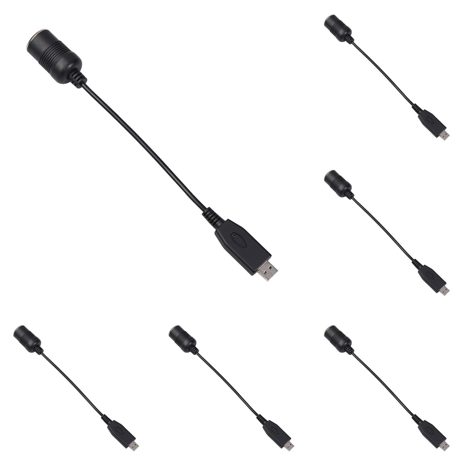 Converter Adaptor Via USB Port For 12V Car Taken Accessories 2PCS