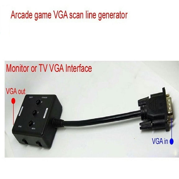 Converter Classic Electronic With Extension Cable Universal Arcade Games Nostalgic Scan Line VGA Scanline Generator Clear Image