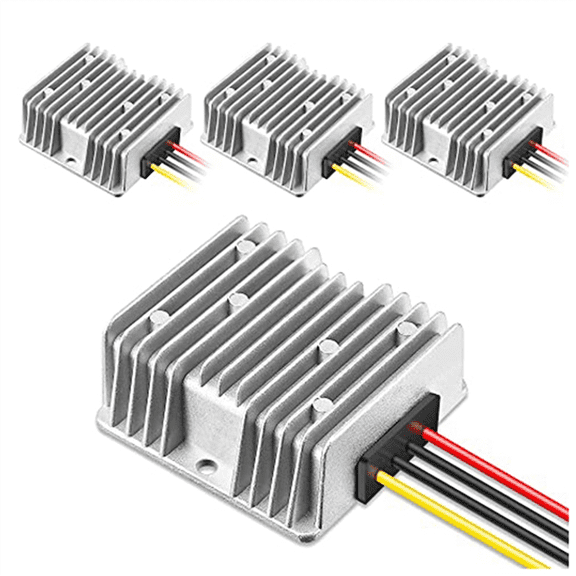 Converter Golf Cart , 10A 120W DC to DC12 Volt Voltage Regulator Car Audio Universal Power Stabilizer, 4PCS