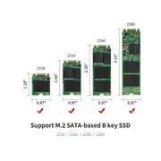Converter NGFF To Adapter Card M.2 KEY B-M SSD SATA3.0 Converter Support Model 2230 2242 2260 2280
