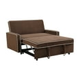 Convertible 3 in 1 Pull Out Sofa Bed Futon Sleeper Sofa Couch Velvet