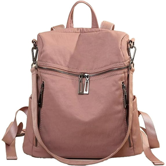 Convertible Backpack Tote, Convertible Backpack Crossbody, Waterproof Canvas Commuter Tote Bag Backpack for Women (Grey)