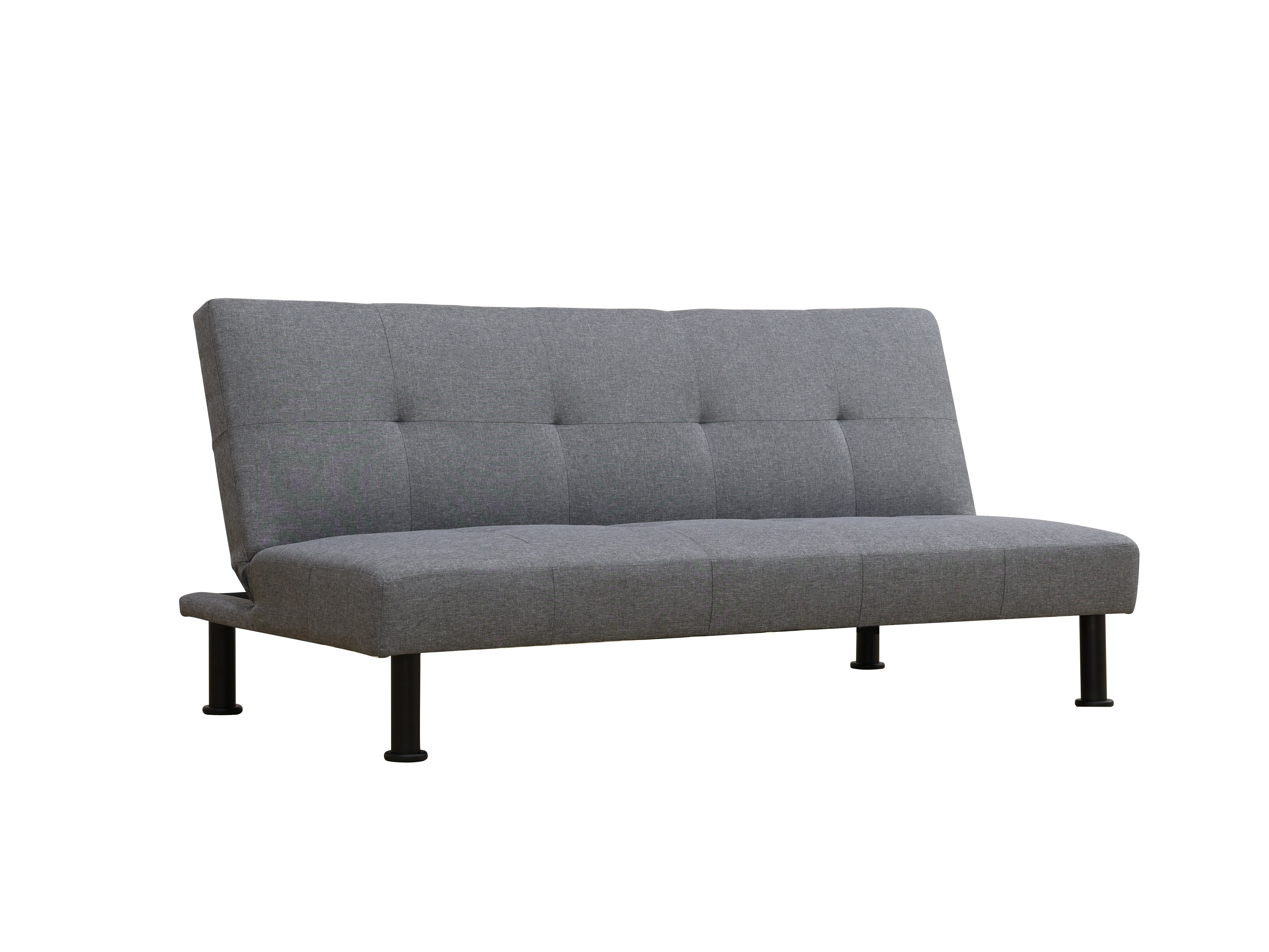 Convertible Blue Linen Sofabed for Living Room - Space - Saving Multifunctional Furniture