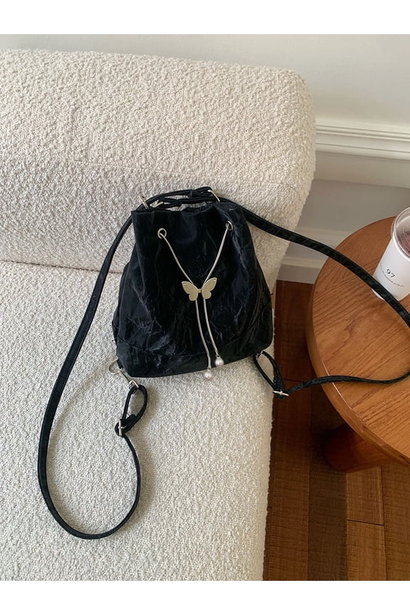 Convertible Bucket Handbag for Women Versatile Shoulder Bag Crossbody Bag Convertible Backpack Tote Bag Stylish and Functional Backpack for Everyday Use