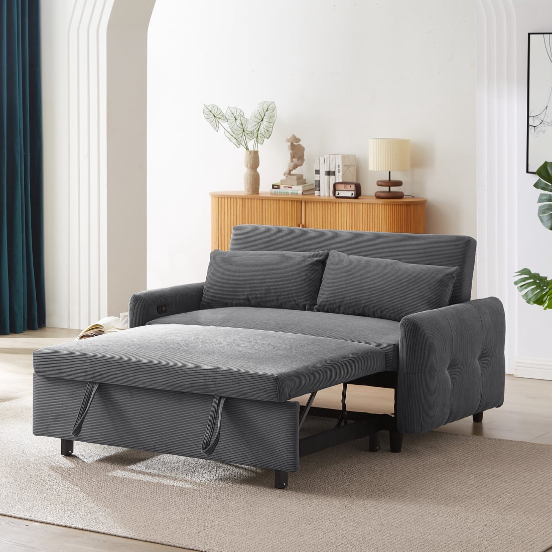 Convertible Chair Bed, 3 in 1 Convertible Sofa Bed Sleeper Chair with ...