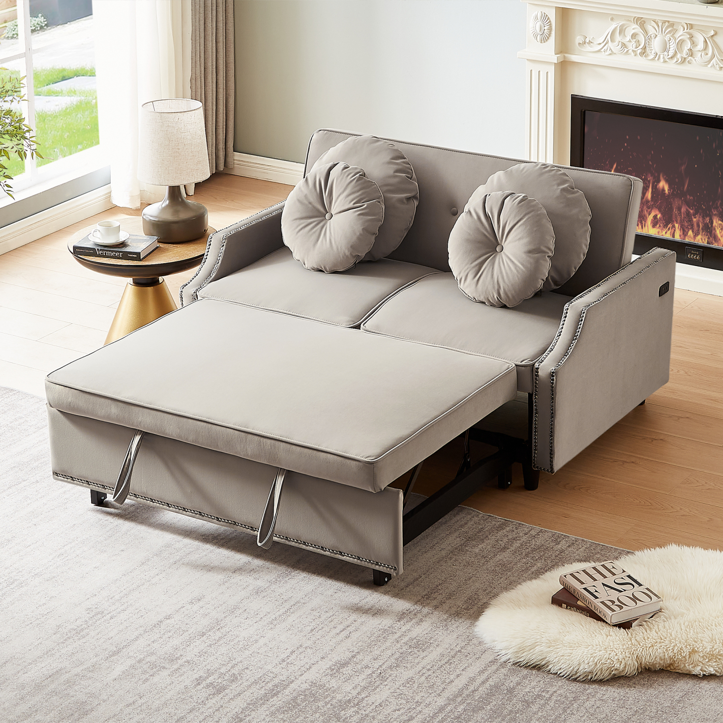 Convertible Chair Bed, 3 in 1 Convertible Sofa Bed Sleeper Chair with ...