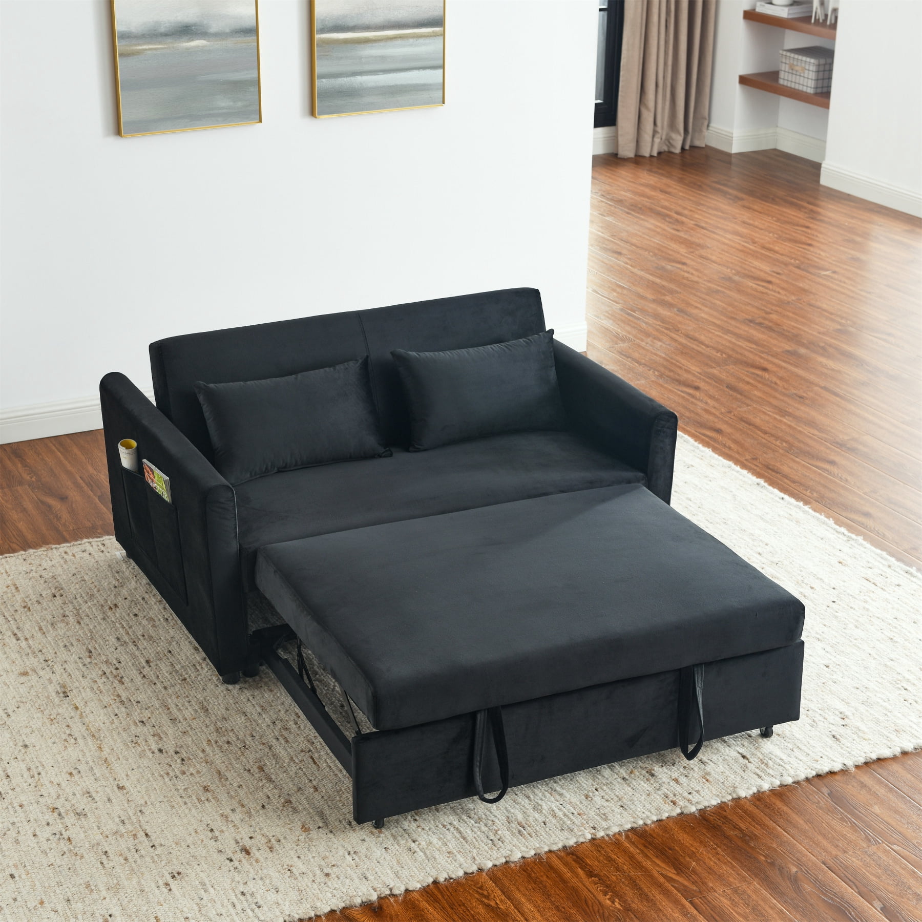 Convertible Chair Bed, 3 in 1 Convertible Sofa Bed Sleeper Chair with ...