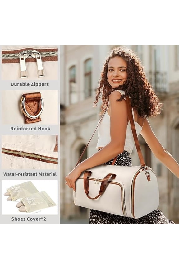 Convertible Cloth Wear-resistant Folding Storage Garment Suit Bag Crossbody Rotatable Backpack,2PCS