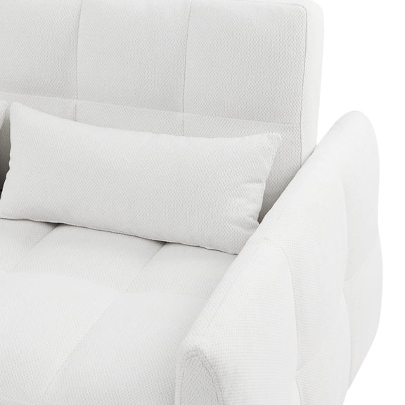 Convertible Design & Tufted Look - Sofa Bed with USB Ports for Small Spaces