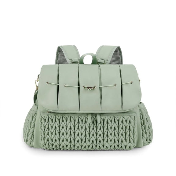 Convertible Diaper Bag Backpack, Waterproof Stylish Nappy Changing Bag, Travel Mummy Bag with Changing Pad & Shoulder Strap