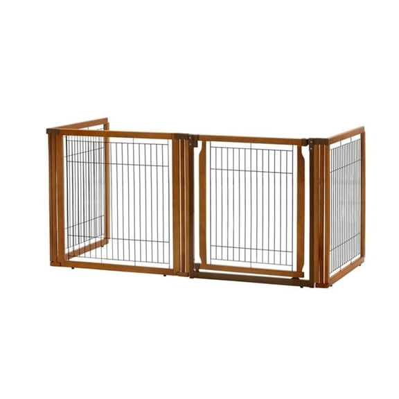 Convertible Elite Pet Gate H4 - Brown