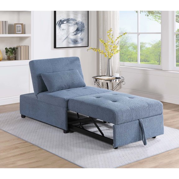 Convertible Feature + Easy Handle Pull-Quick Bed Setup + Guest Convenience
