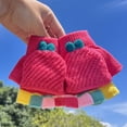 thumbnail image 1 of Convertible Fingerless Gloves Knit Glove with Mitten Cover for Kids aged 5-10Year, 1 of 4