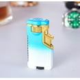thumbnail image 1 of Convertible Flame Color Torch Lighter, Three-Color Flame Gas Lighter Accessories, Refillable Windproof Butane Lighter, Gift Box Lighter with Adjustable Firepower for Various Uses, 1 of 6